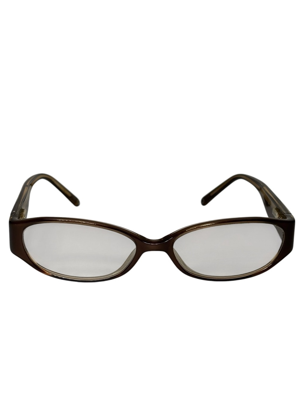 Vintage Y2K 00s Coach Eyeglasses Lucinda 2011 Brown Gold Oval Frame 49 15 135